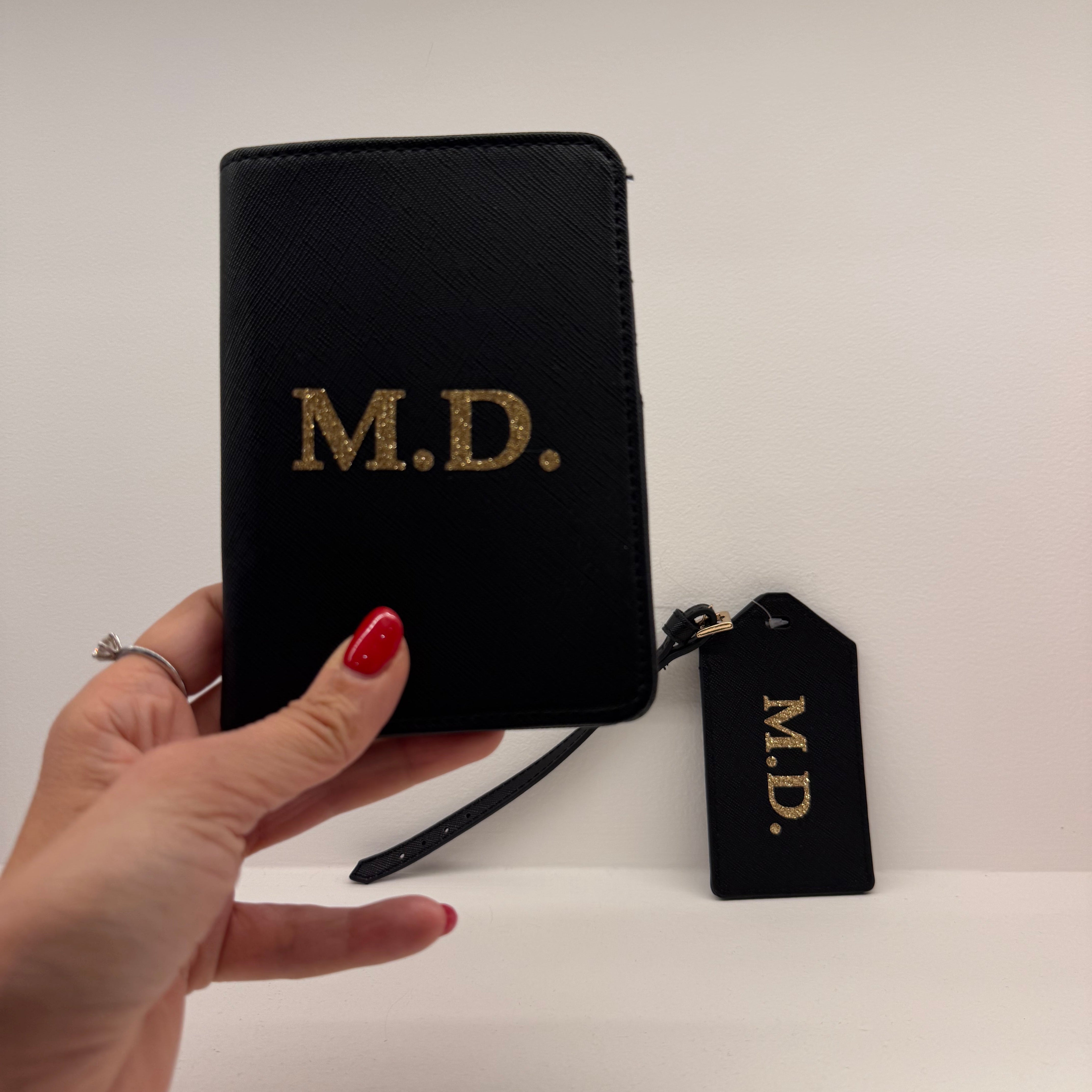 Porta Passaporto personalizzabile Con etichetta per valigia