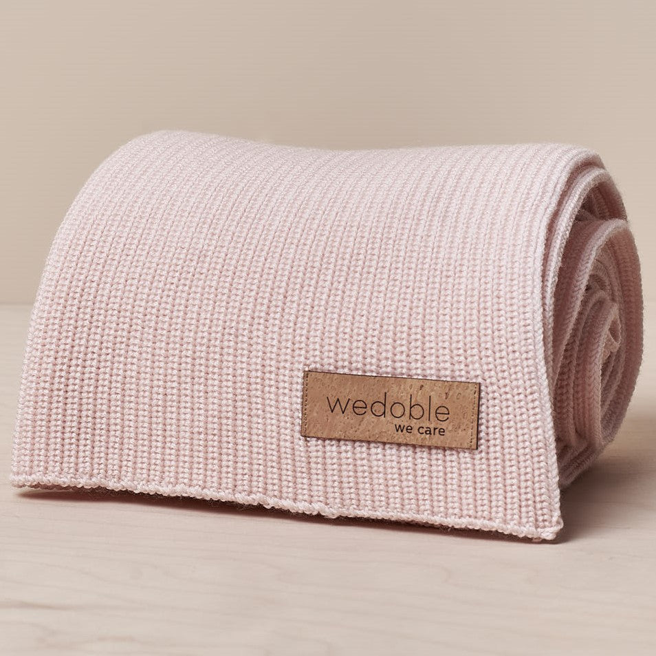 Coperta rosa in lana merino Rosa - Be Brave Boutique