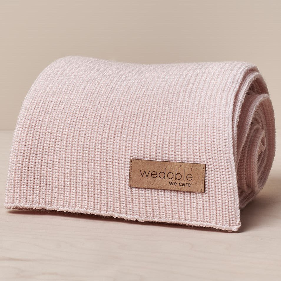 Coperta rosa in lana merino Rosa - Be Brave Boutique