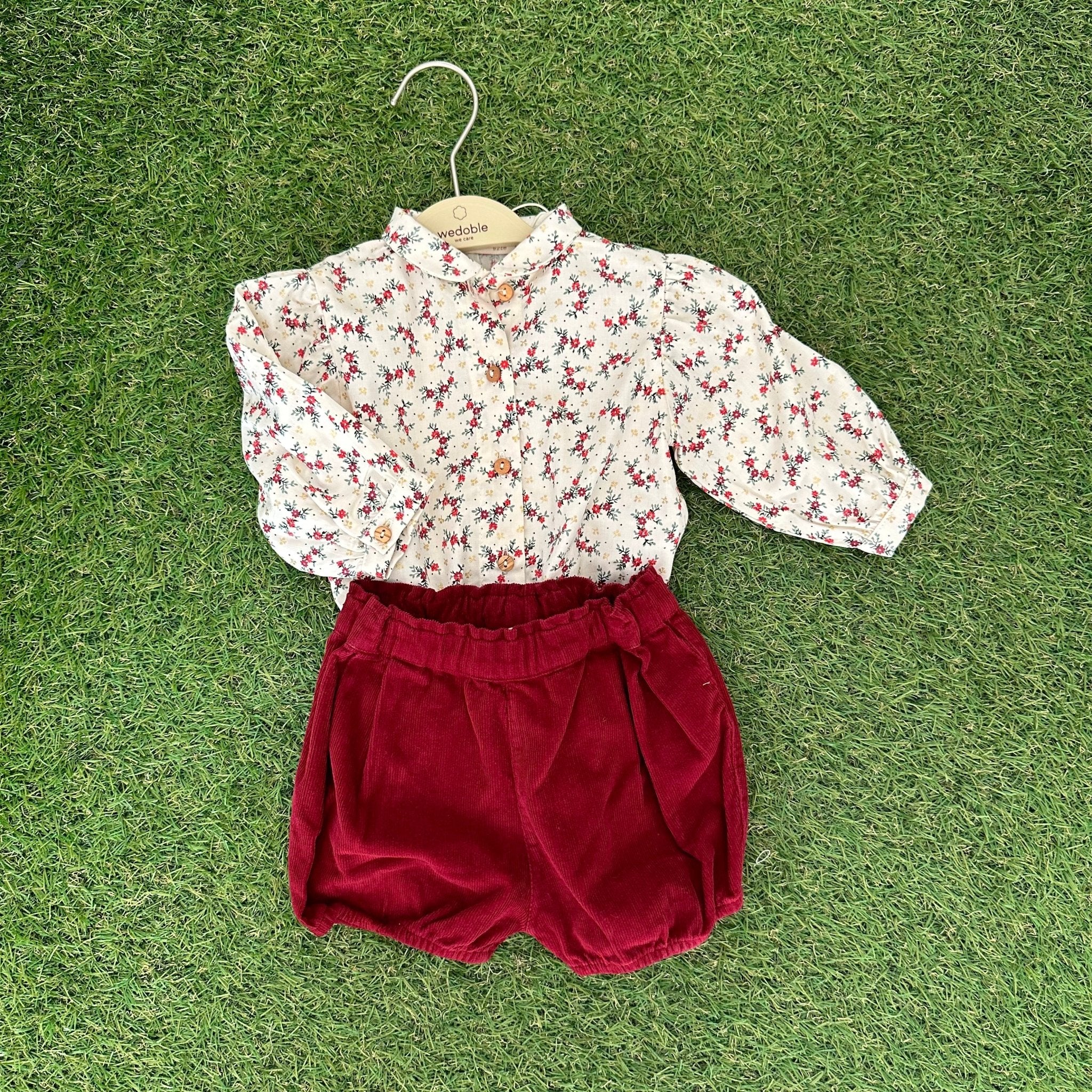 Camicia in tessuto con Fiori - Be Brave Boutique