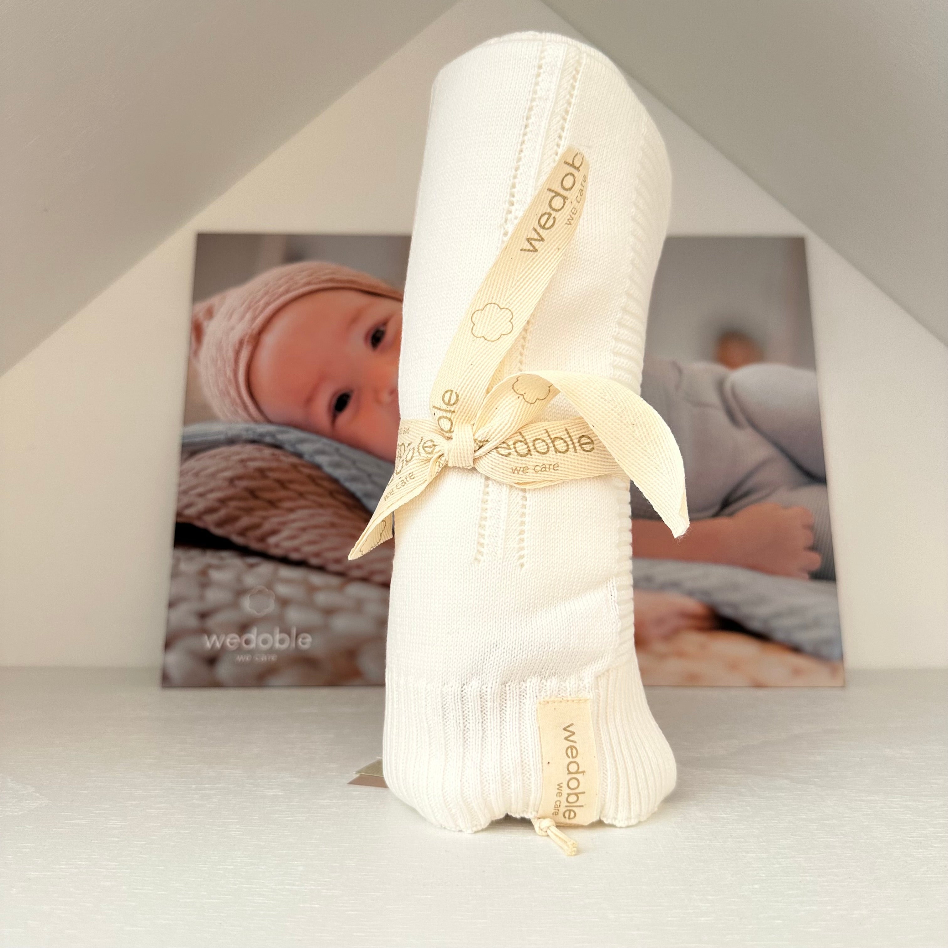 Copertina in cotone organico Soft Touch Bianco - Be Brave Boutique