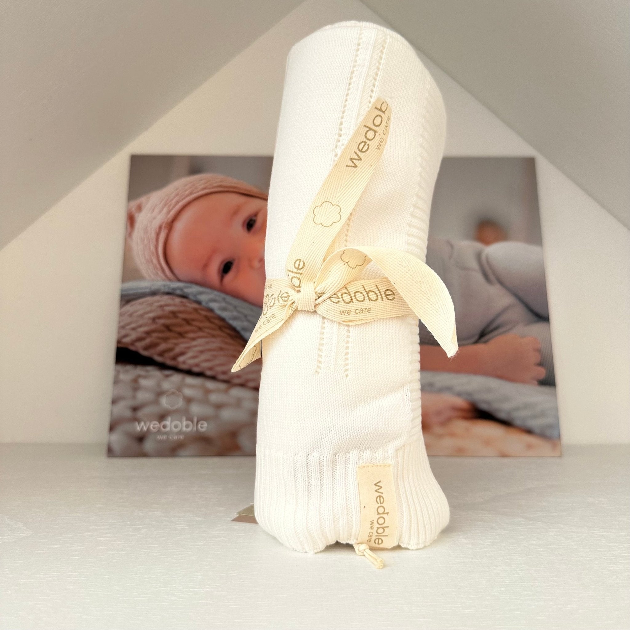 Copertina in cotone organico Soft Touch Bianco - Be Brave Boutique