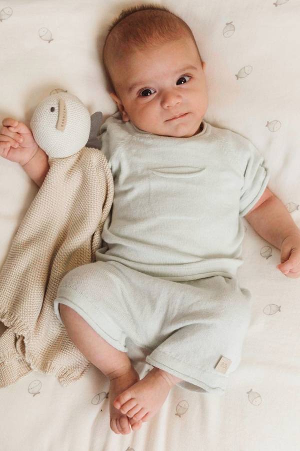 Maglia maniche corte con tasca Bimbo - OCEAN BLU 200 - Be Brave Boutique