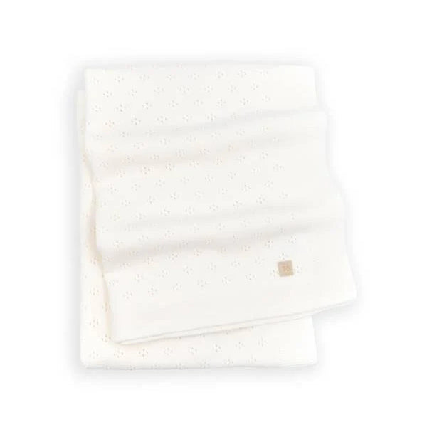 Copertina lavorata a maglia estiva - WARM WHITE 128 - Be Brave Boutique