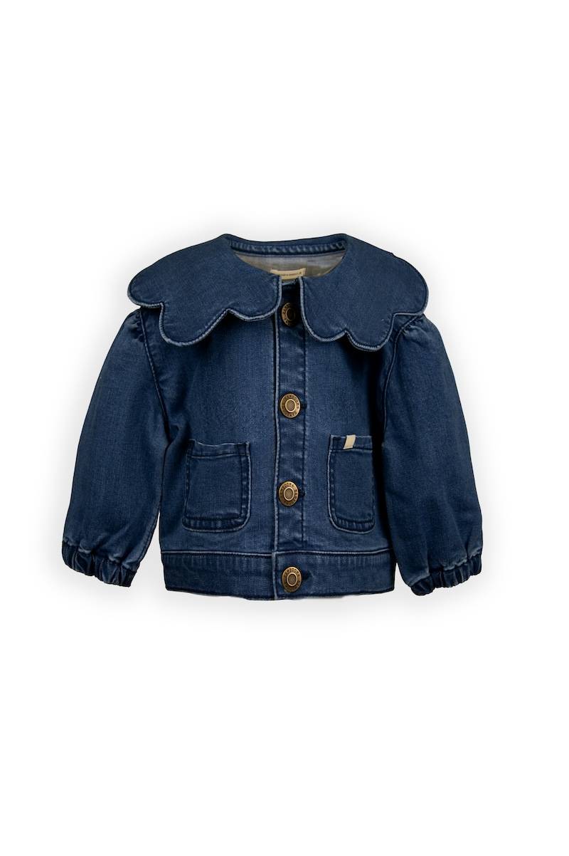 Giacca con colletto a fiore - BLU 07 - Be Brave Boutique