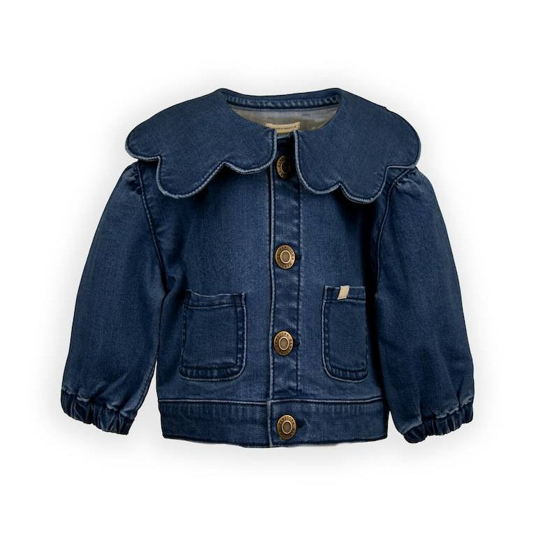 Giacca con colletto a fiore - BLU 07 - Be Brave Boutique
