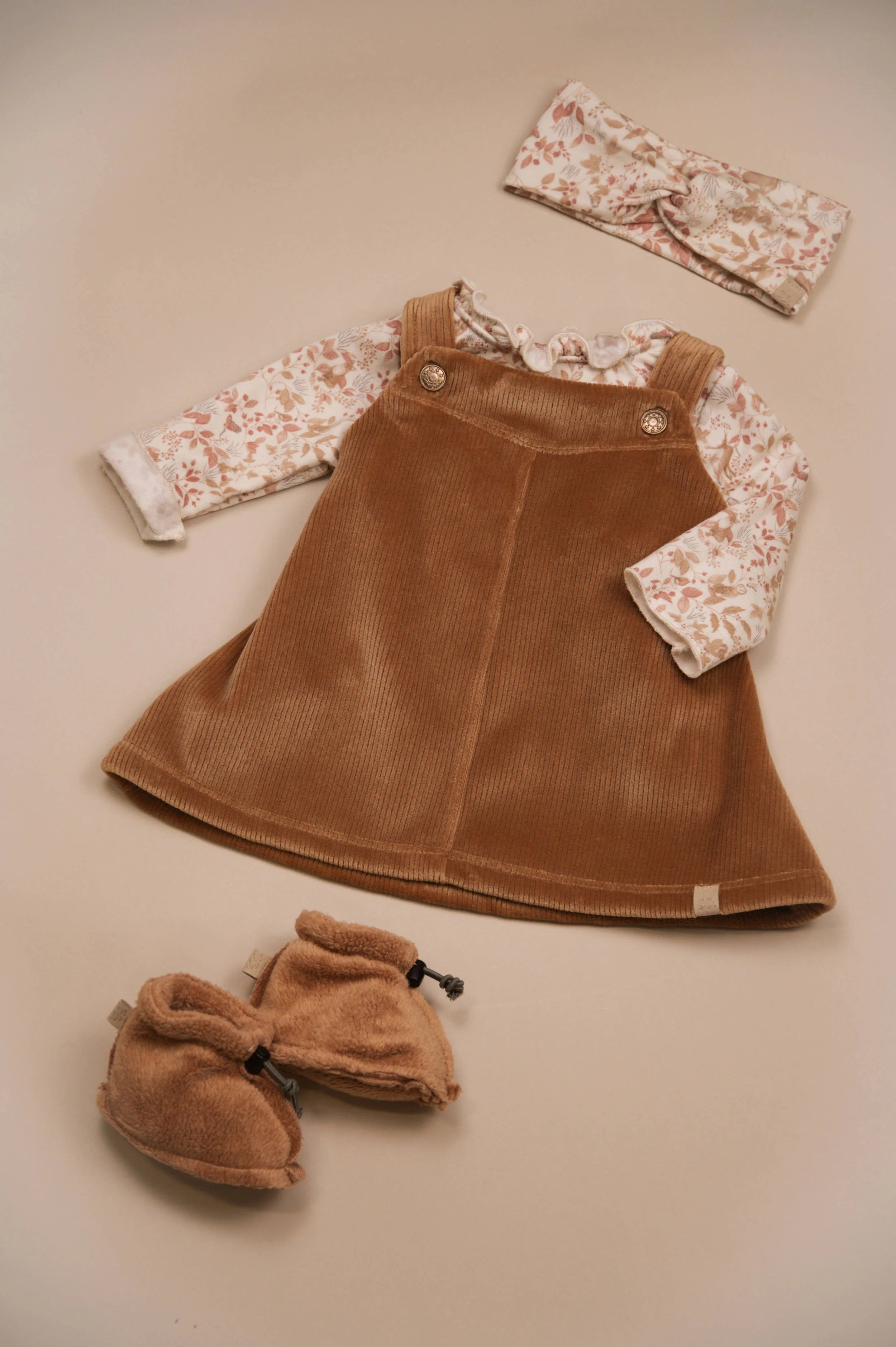 Vestito Salopette Bimba - TAN CAMEL 349 - Be Brave Boutique