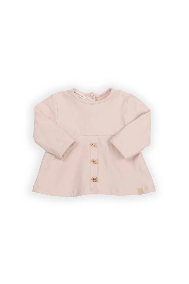 Maglia con bottoncini frontali - VINTAGE PINK 341 - Be Brave Boutique