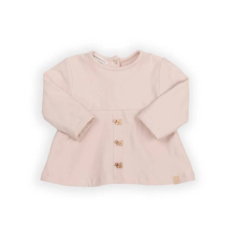 Maglia con bottoncini frontali - VINTAGE PINK 341 - Be Brave Boutique