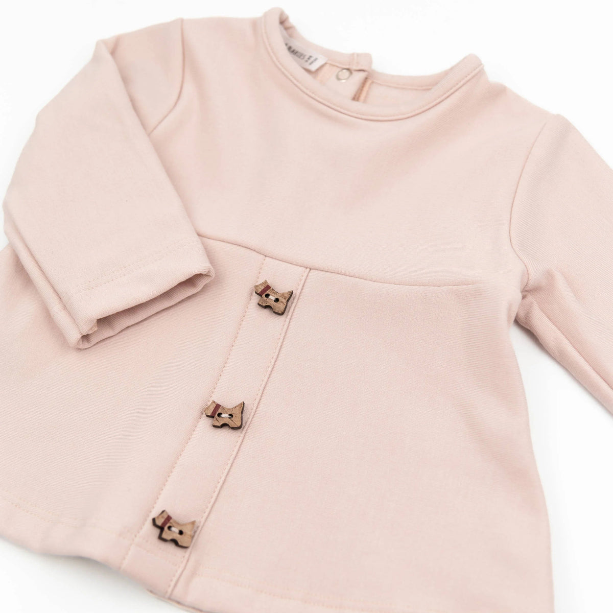 Maglia con bottoncini frontali - VINTAGE PINK 341 - Be Brave Boutique