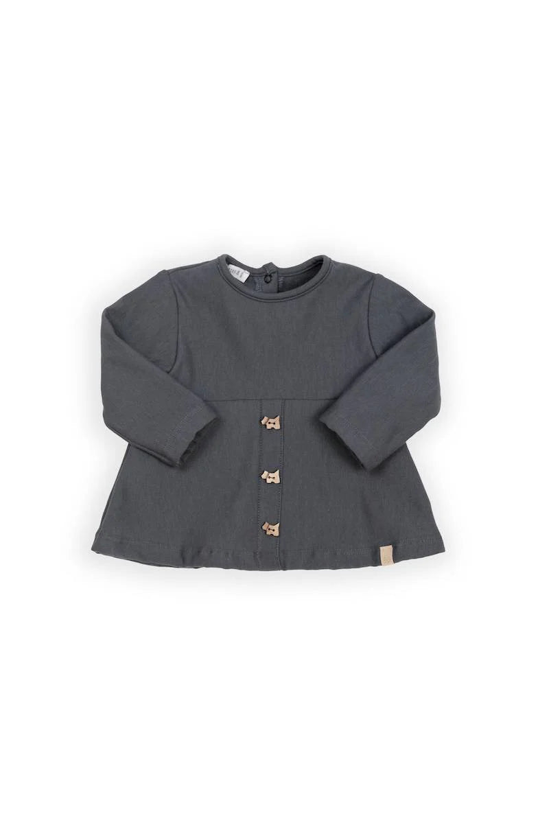 Maglia con bottoncini frontali - MIDNIGHT BLU 343 - Be Brave Boutique