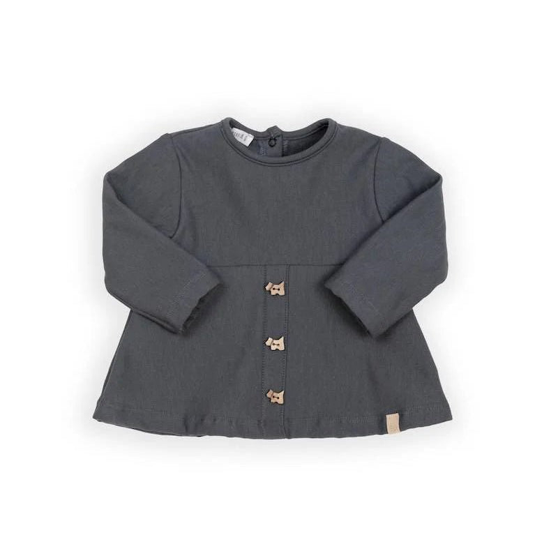 Maglia con bottoncini frontali - MIDNIGHT BLU 343 - Be Brave Boutique