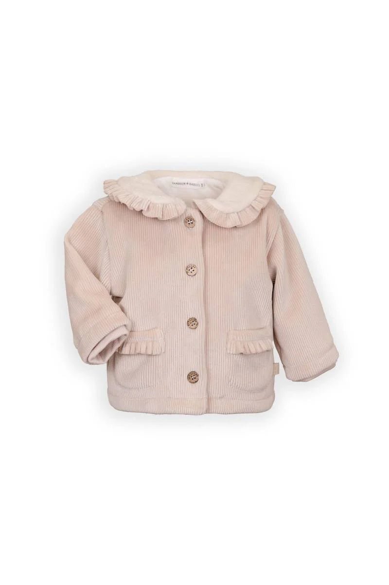Giacca Curderoy con collo teddy - VINTAGE PINK 341 - Be Brave Boutique