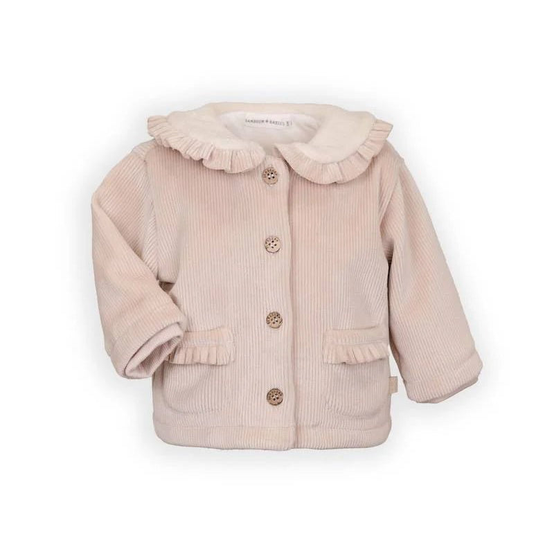 Giacca Curderoy con collo teddy - VINTAGE PINK 341 - Be Brave Boutique