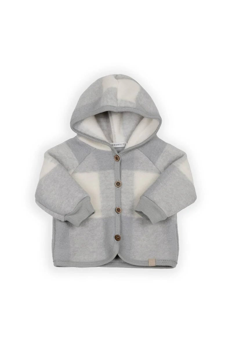 Felpa Lana cotta con cappuccio - MOSS GREY 351 - Be Brave Boutique