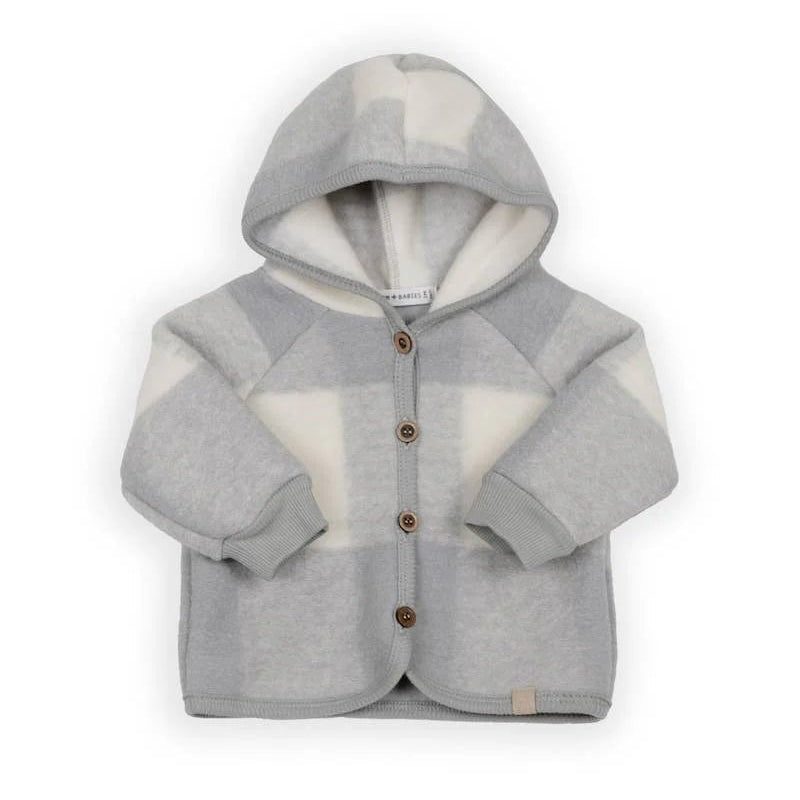 Felpa Lana cotta con cappuccio - MOSS GREY 351 - Be Brave Boutique