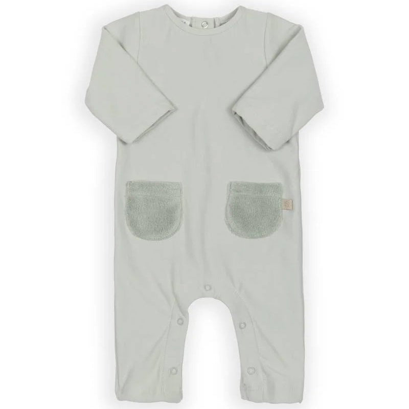 Tutina con tasche teddy - SKY GREY 352 - Be Brave Boutique