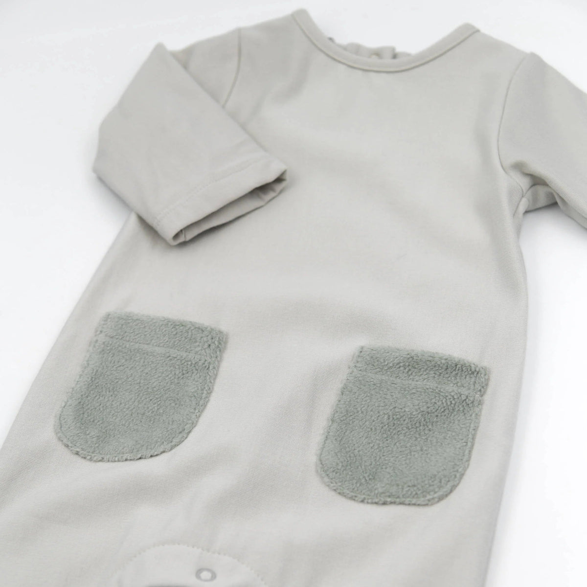 Tutina con tasche teddy - SKY GREY 352 - Be Brave Boutique