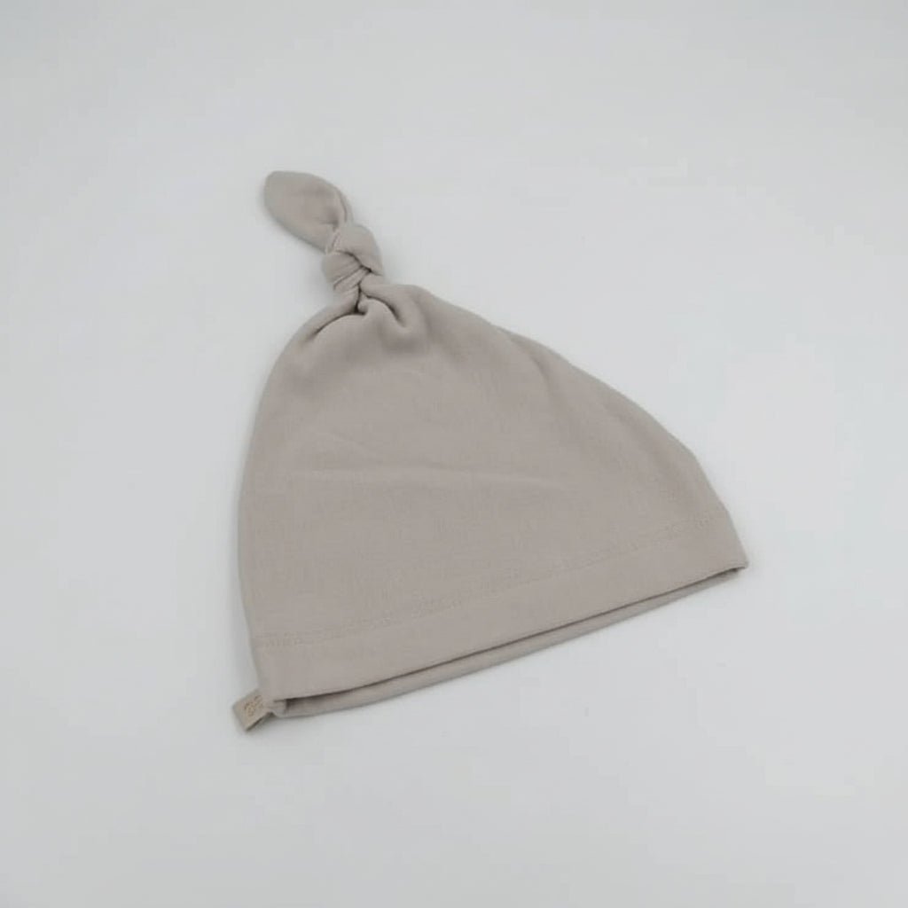 BAMBOOM Cappellino neonato con nodo Pure - Sabbia 09 - Be Brave Boutique