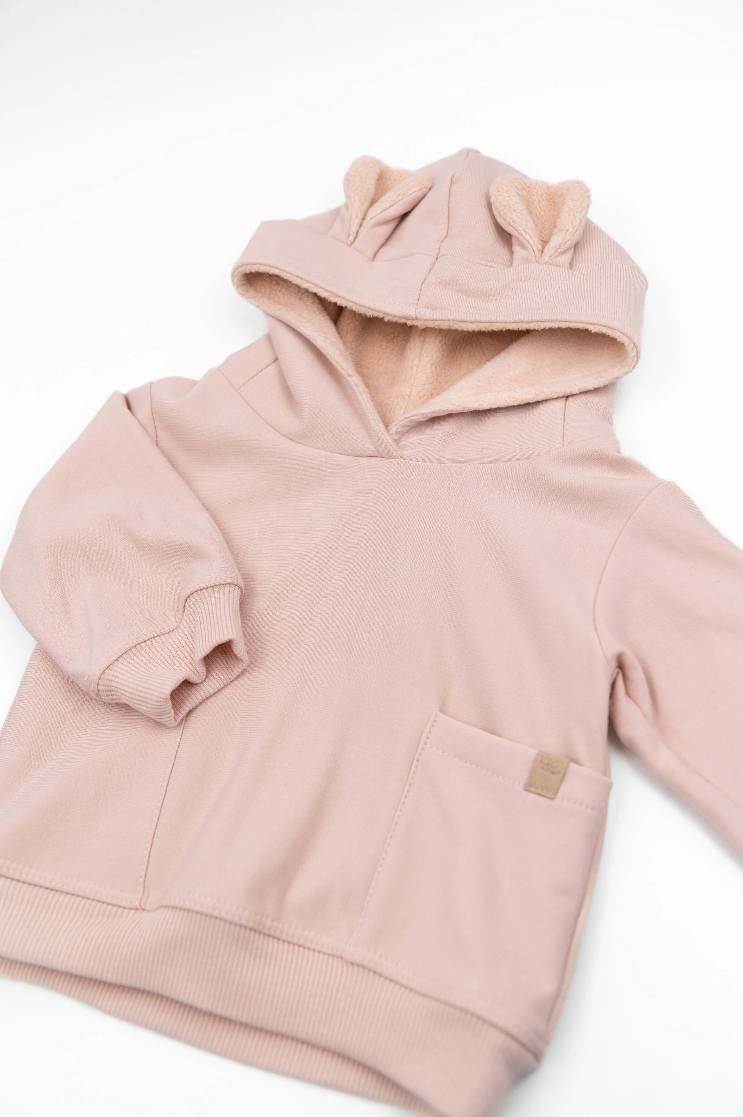 Maglia Hoodie con orecchie - VINTAGE PINK 341 - Be Brave Boutique