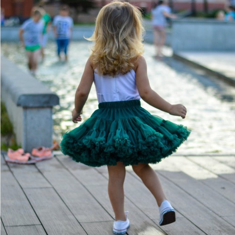 Gonna Tulle Vaporosa - Perfetta per Festa di Compleanno Dark Green