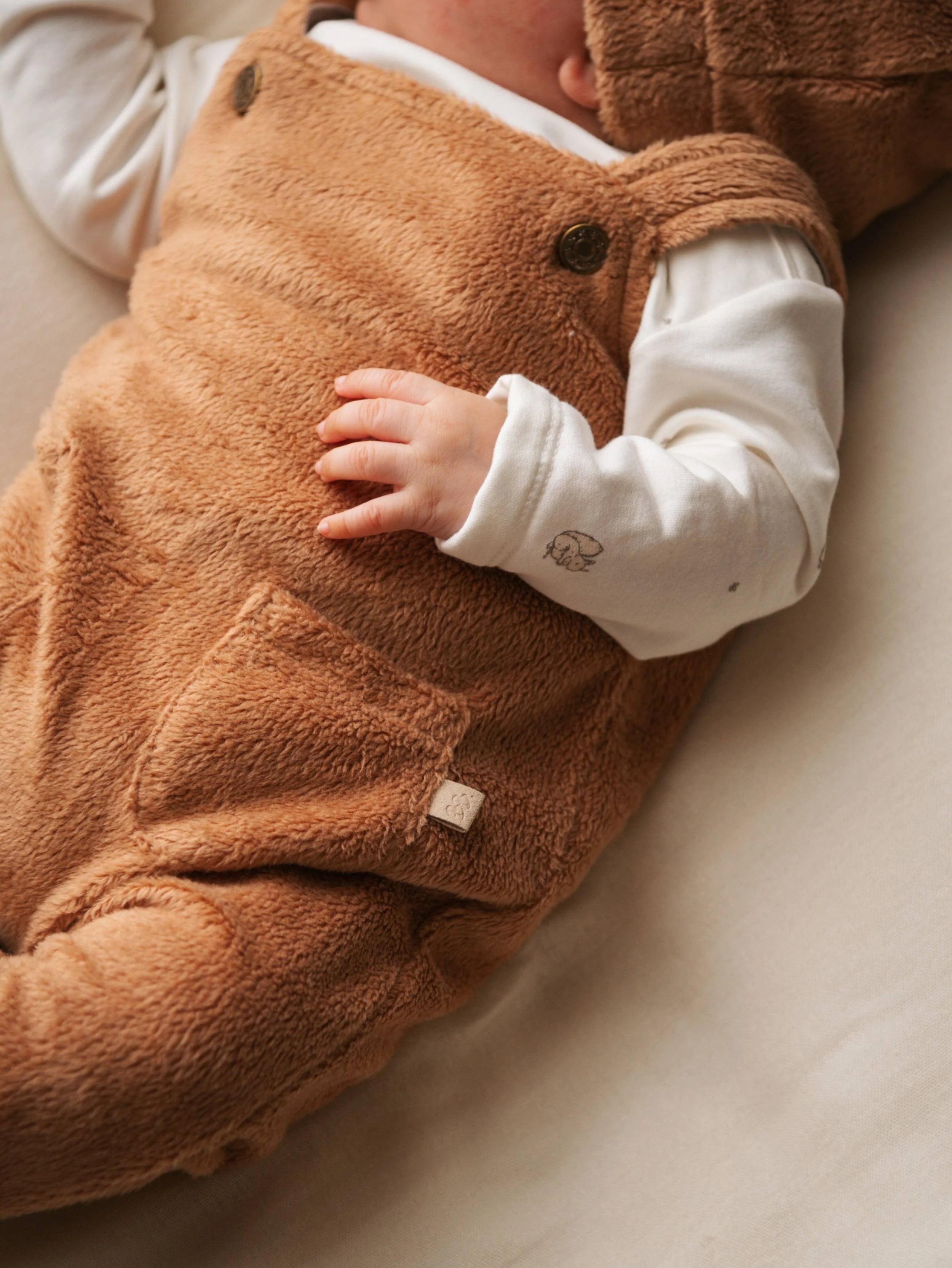 Tutina Salopette Teddy - TAN CAMEL 349 - Be Brave Boutique