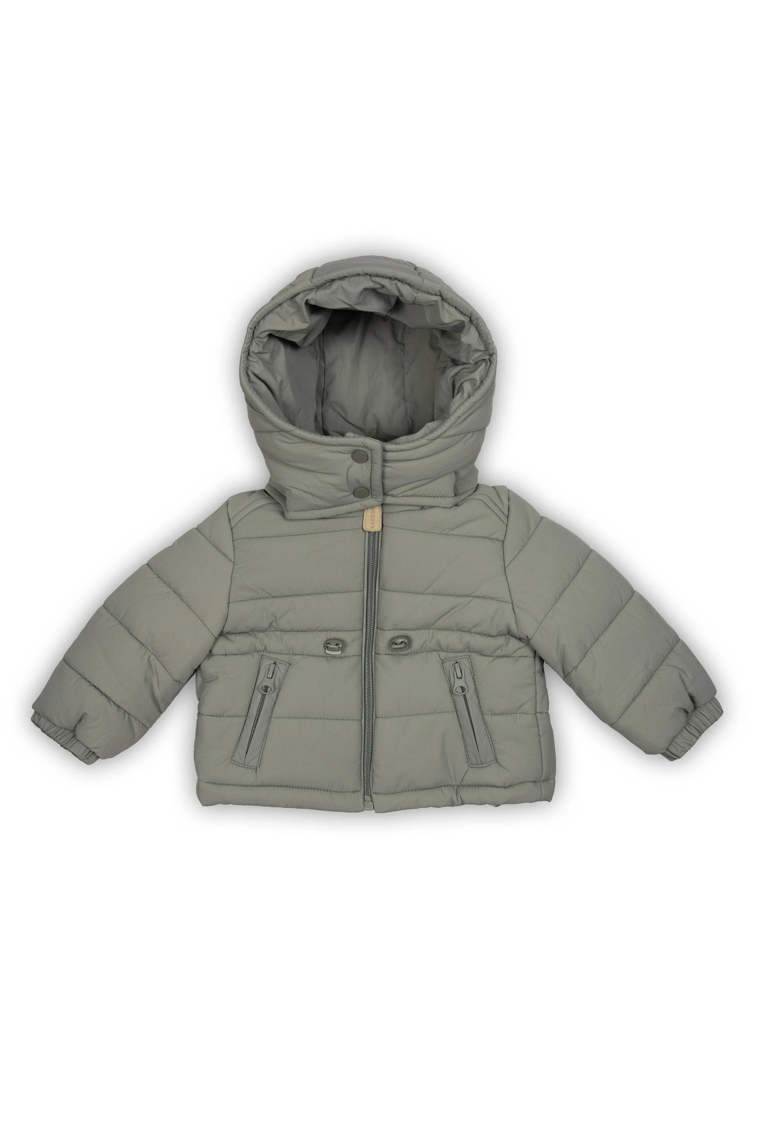 Giacca con cappuccio removibile - MOSS GREY 351 - Be Brave Boutique