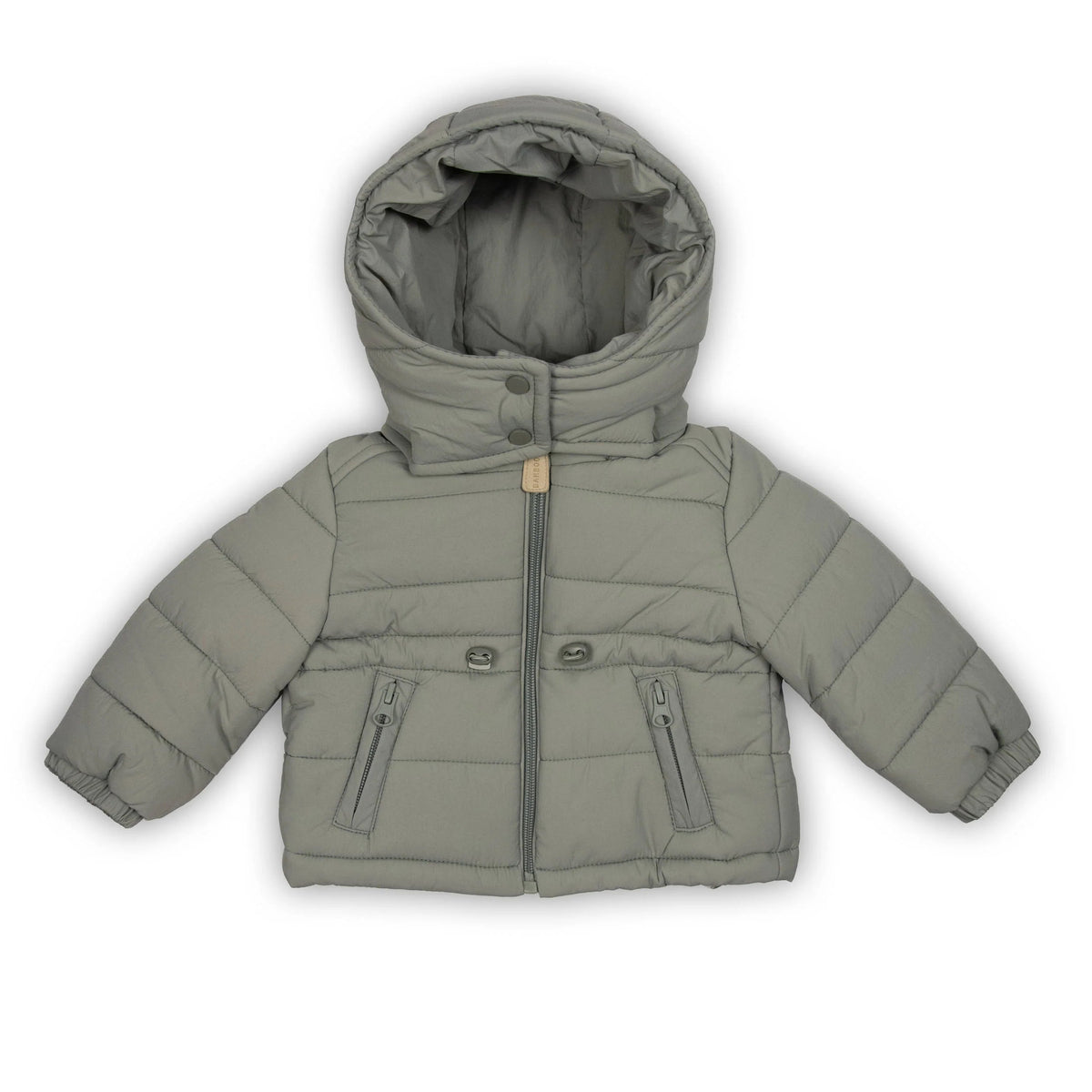 Giacca con cappuccio removibile - MOSS GREY 351 - Be Brave Boutique