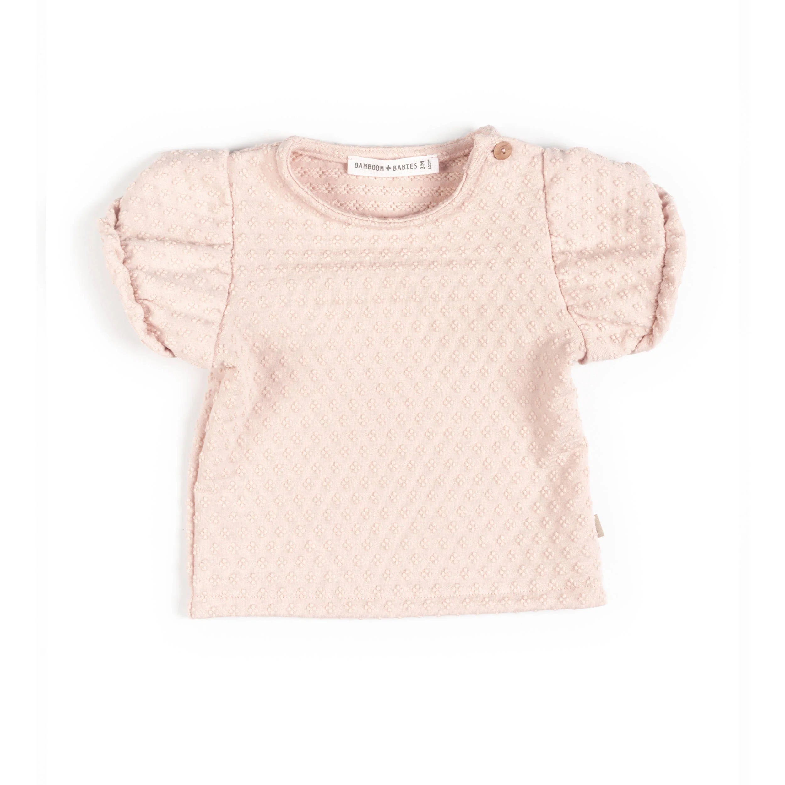 Shirt manica corta a palloncino - PINK BLOOM 275