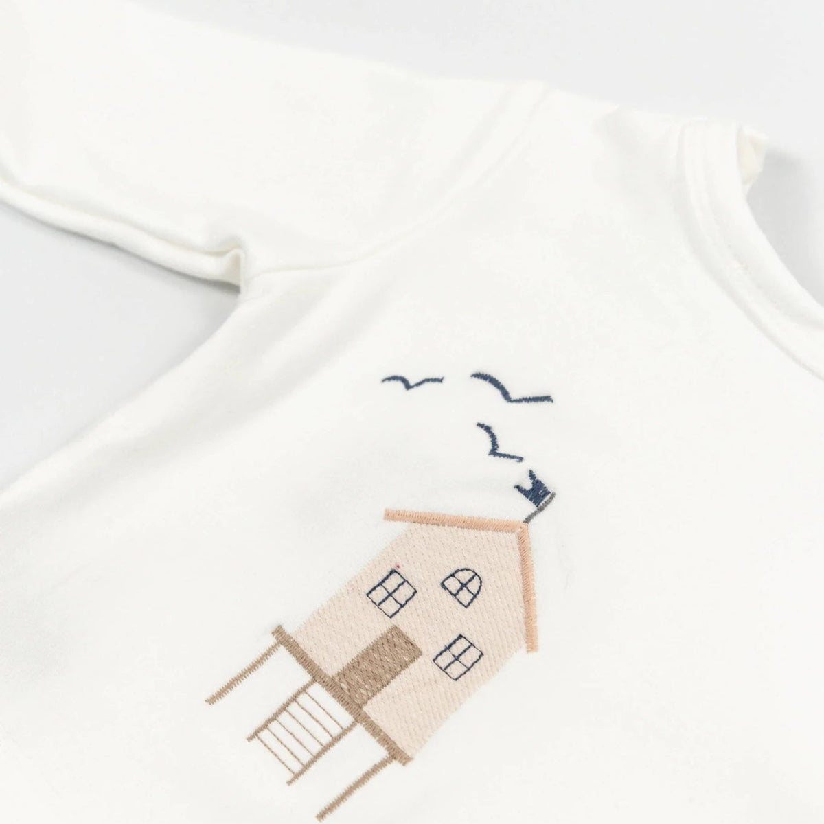 Maglia con ricamo Surf house - OFFWHITE 111