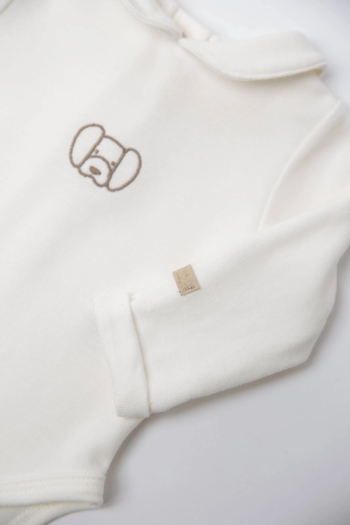 Body colletto con ricamo - NATURAL WHITE 581