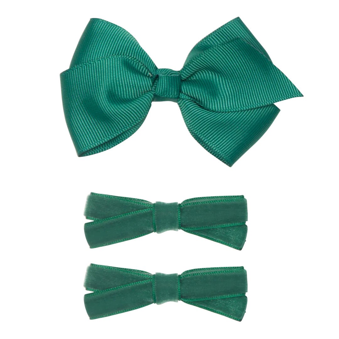 Set Fiocchi Verde - Be Brave Boutique