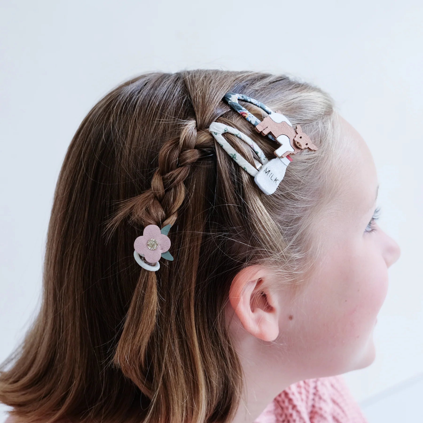 Clip a coccodrillo Mucca e Latte - Be Brave Boutique