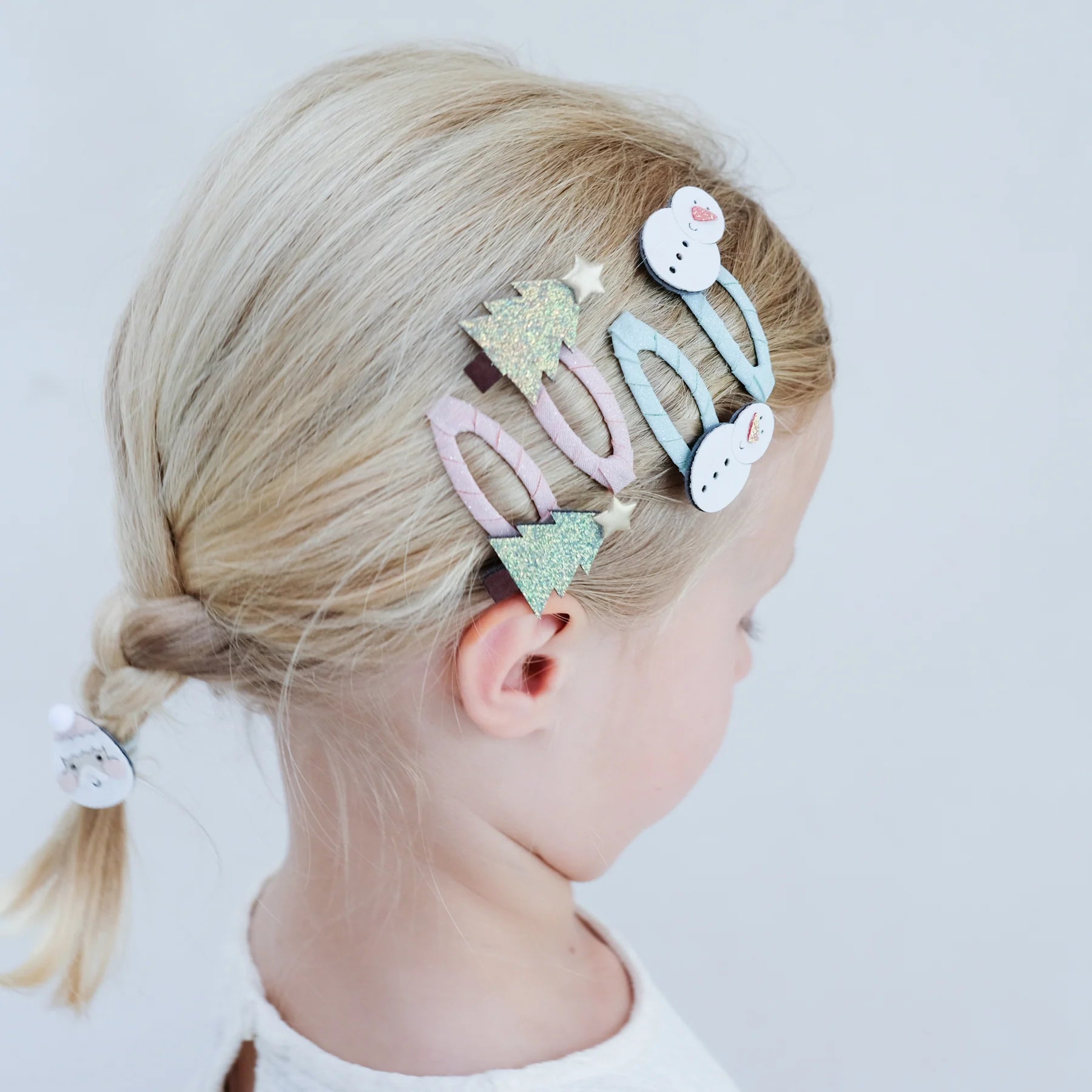 Clip a coccodrillo Natalizie Albero e Pupazzo di Neve - Be Brave Boutique