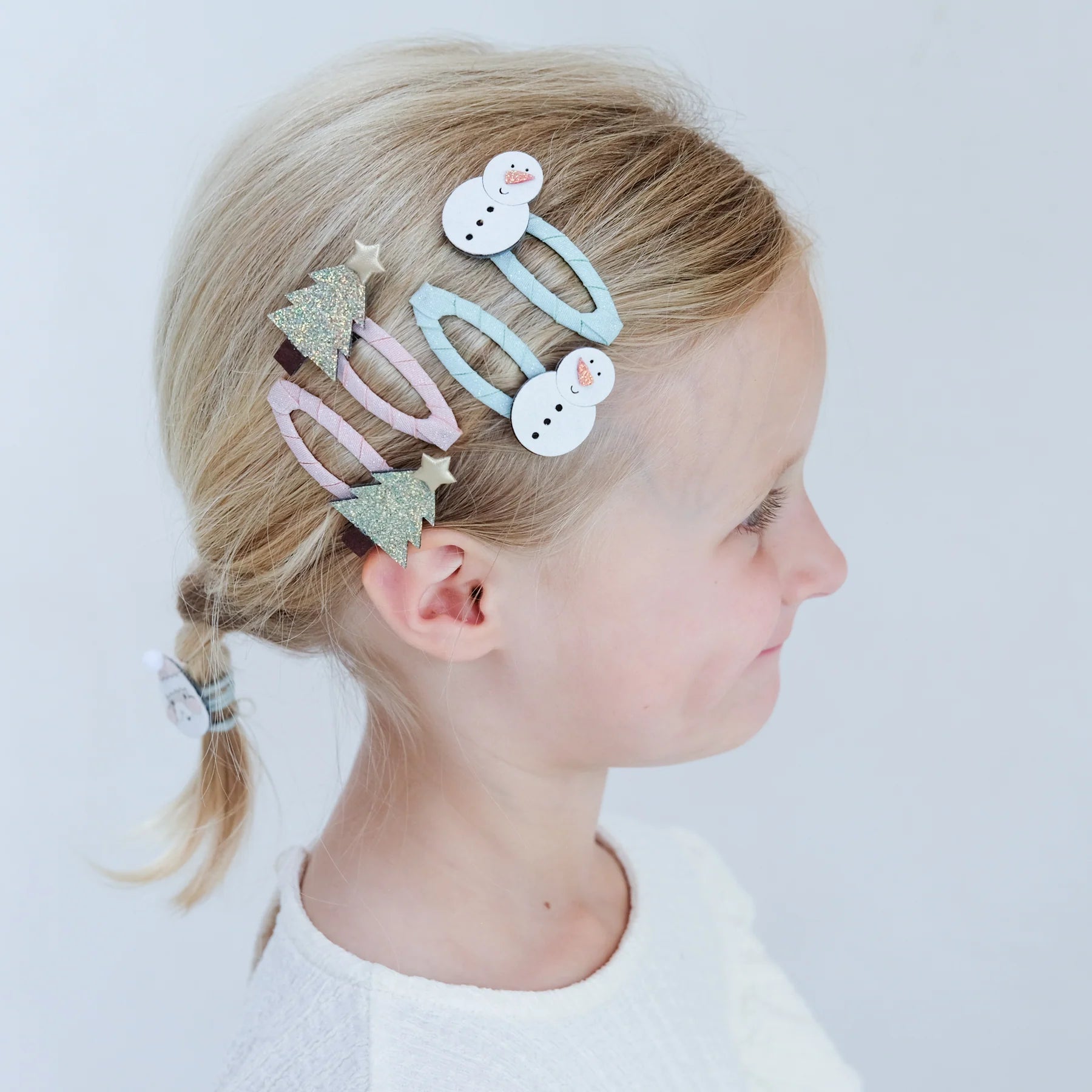 Clip a coccodrillo Natalizie Albero e Pupazzo di Neve - Be Brave Boutique