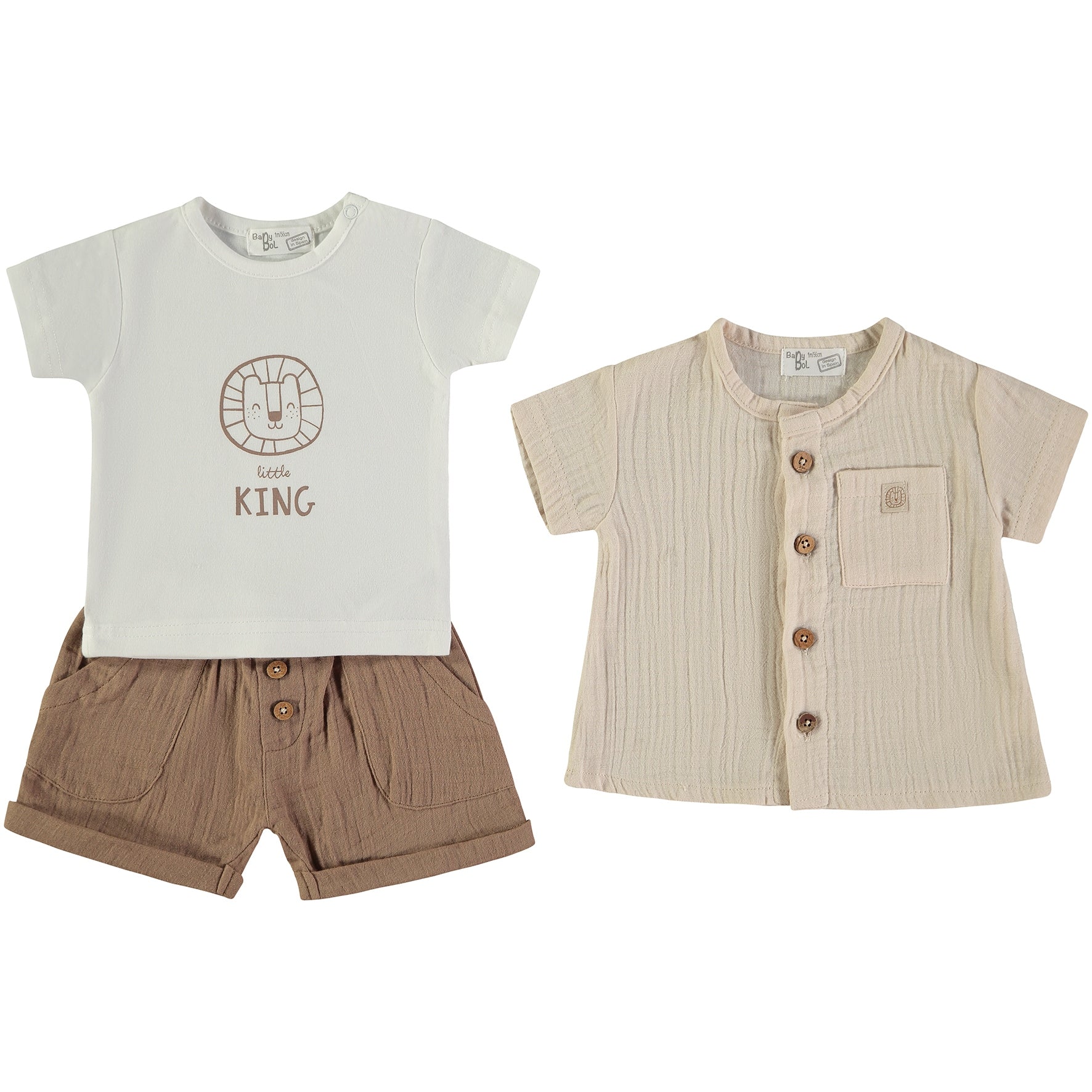 Completo in cotone per bambini 3 pz