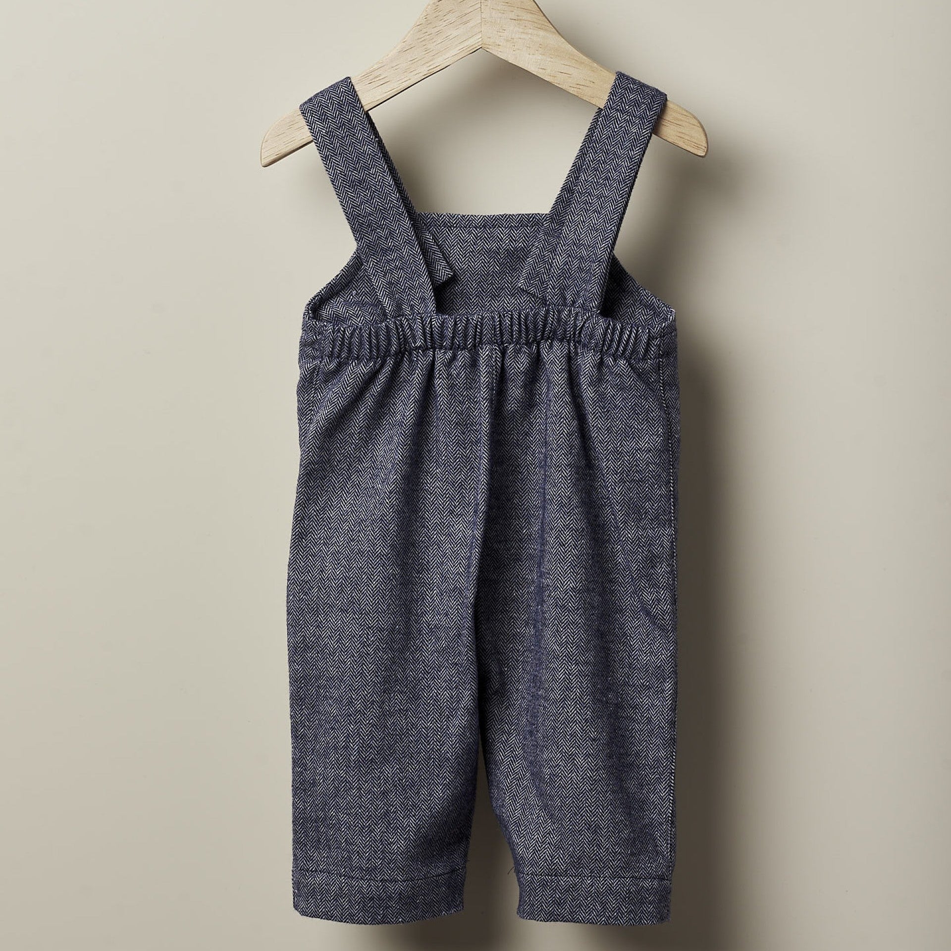 Salopette bimbo in tessuto spigato - Be Brave Boutique