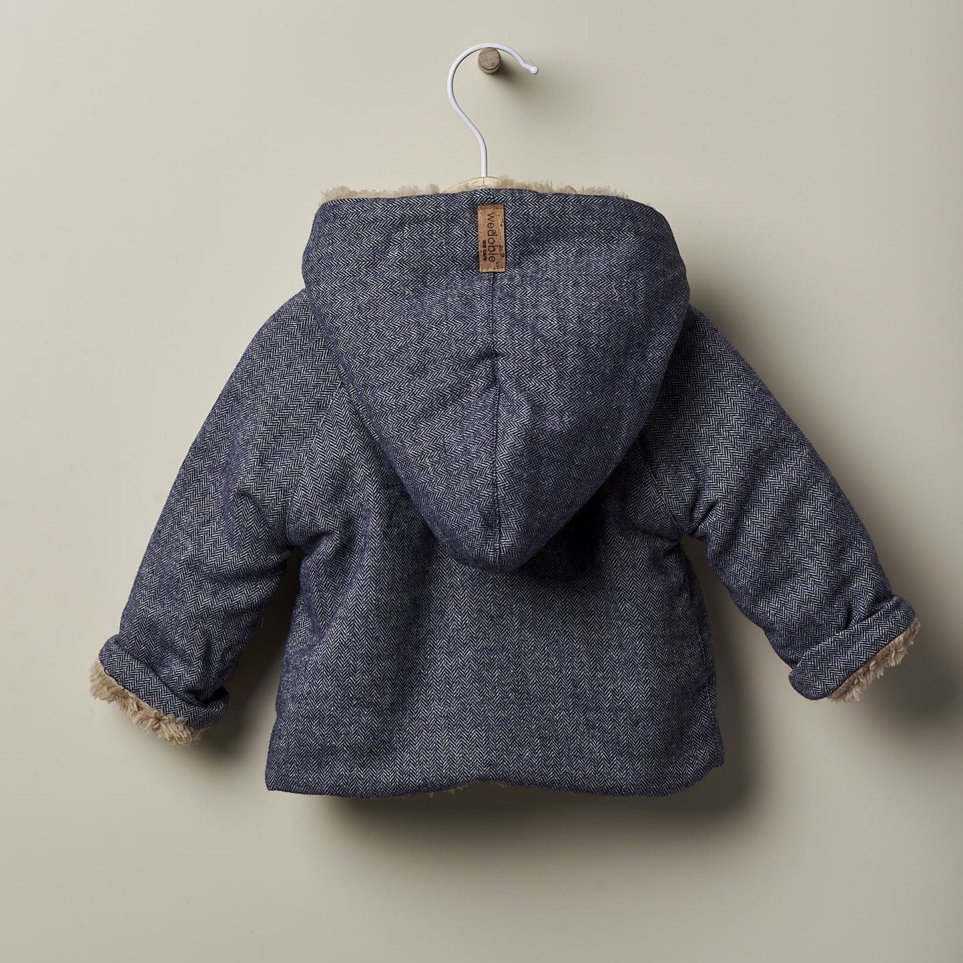 Cappottino lavorato a maglia con interno in pelliccia - Be Brave Boutique