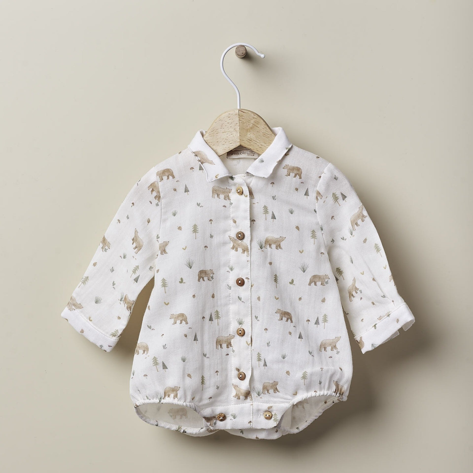 Camicia in tessuto con orsetti LOVING WINTER - Be Brave Boutique