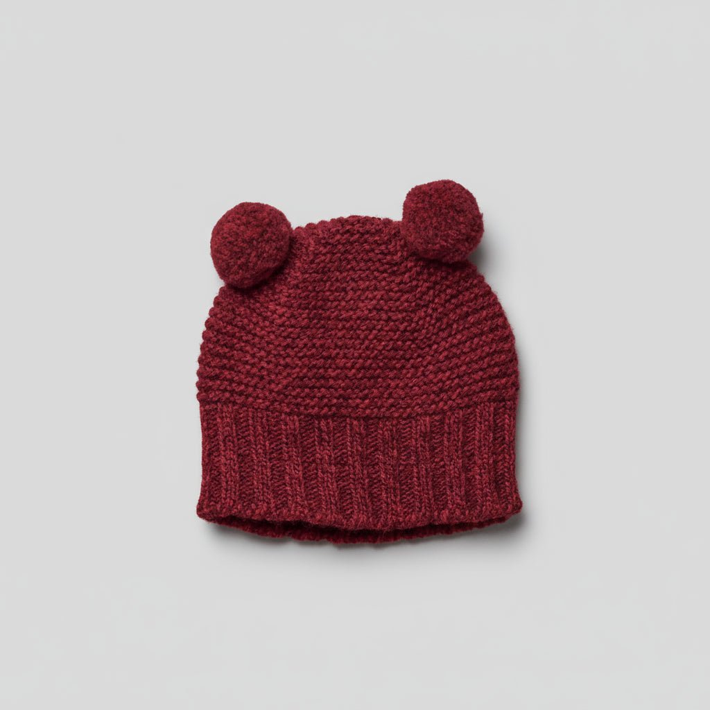 Cappello in lana e cachemire con 2 pon pon - Be Brave Boutique