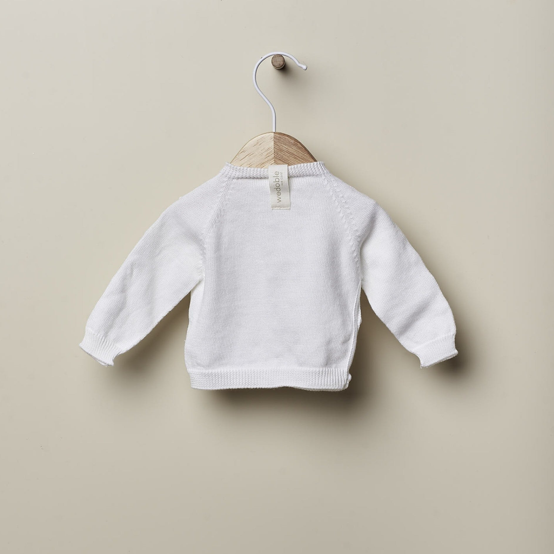 Completo nascita Bianco in cotone organico con piedini - Be Brave Boutique