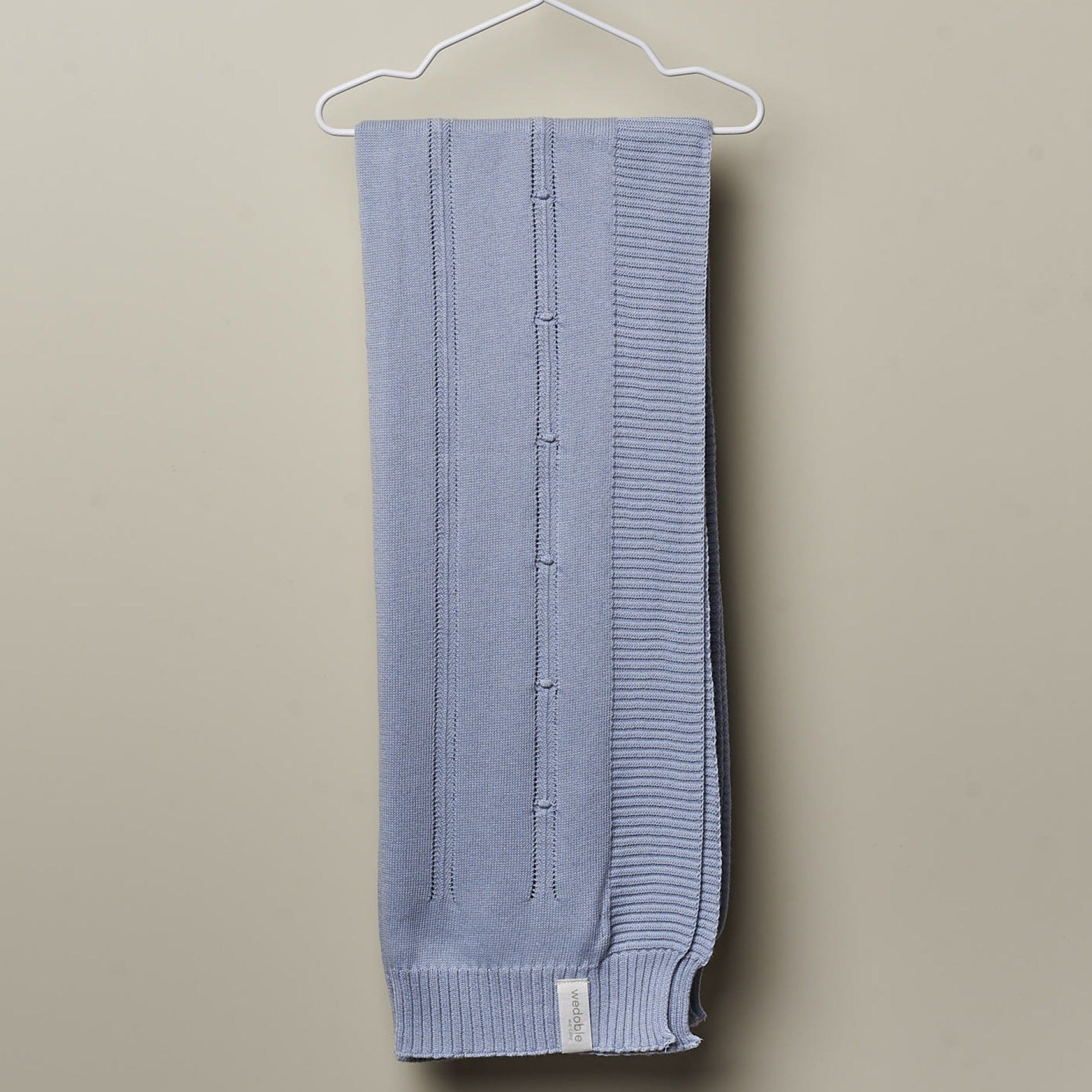 Copertina in cotone organico Soft Touch Azzurro - Be Brave Boutique