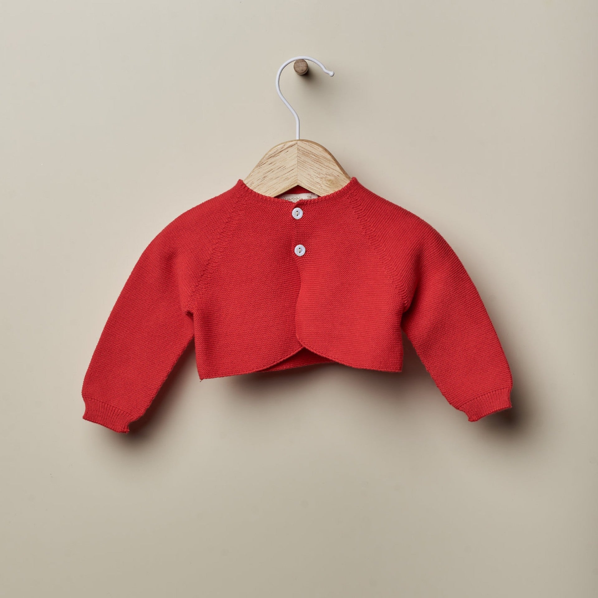 Cardigan corto rosso per bambina - Be Brave Boutique