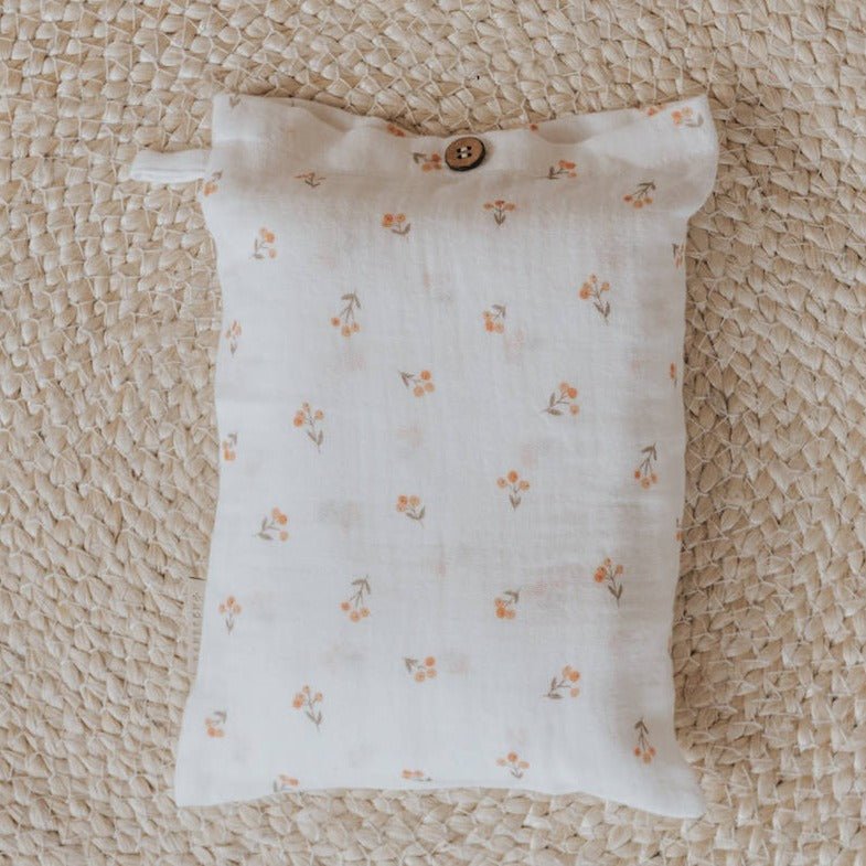 Lenzuola per culla/carrozzina 75x100cm, con federa - Print - Rosehip - Be Brave Boutique