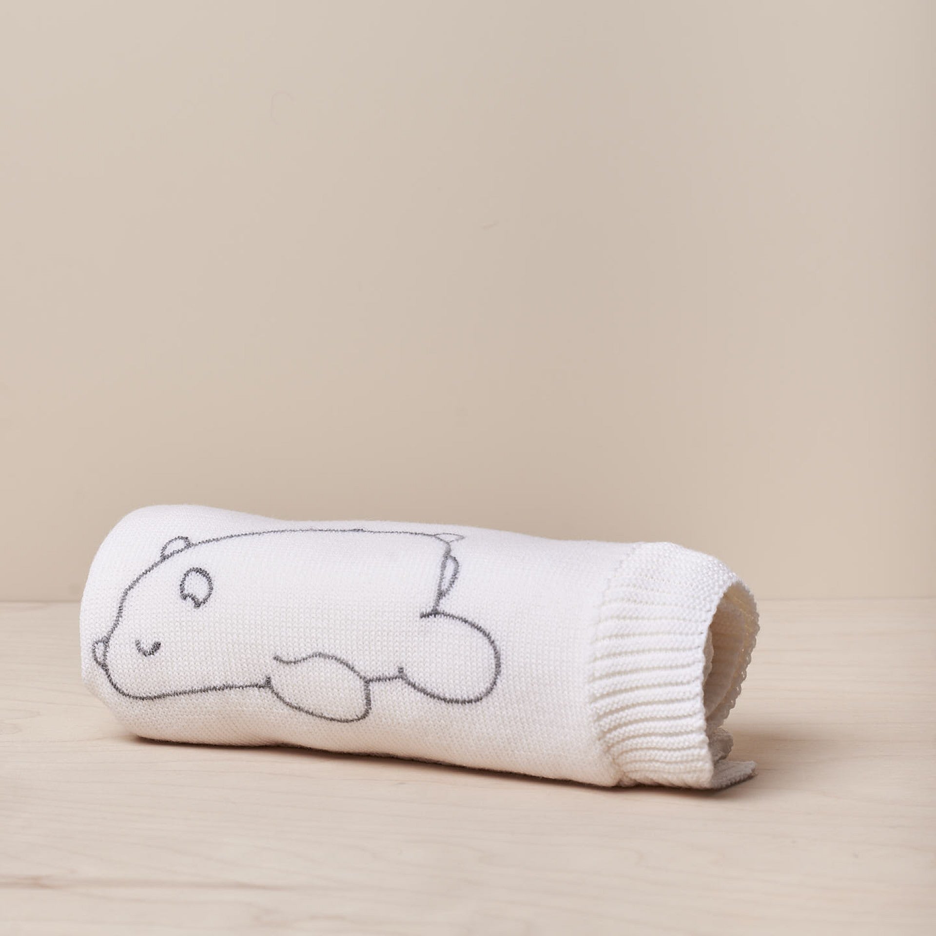 Coperta lana merino Orso Polare - Be Brave Boutique