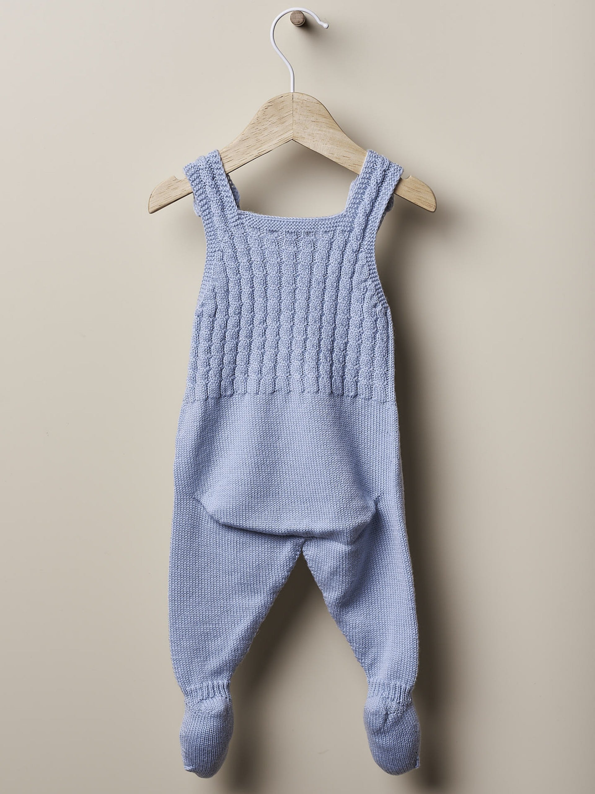 Salopette in lana a trecce per neonati - Be Brave Boutique
