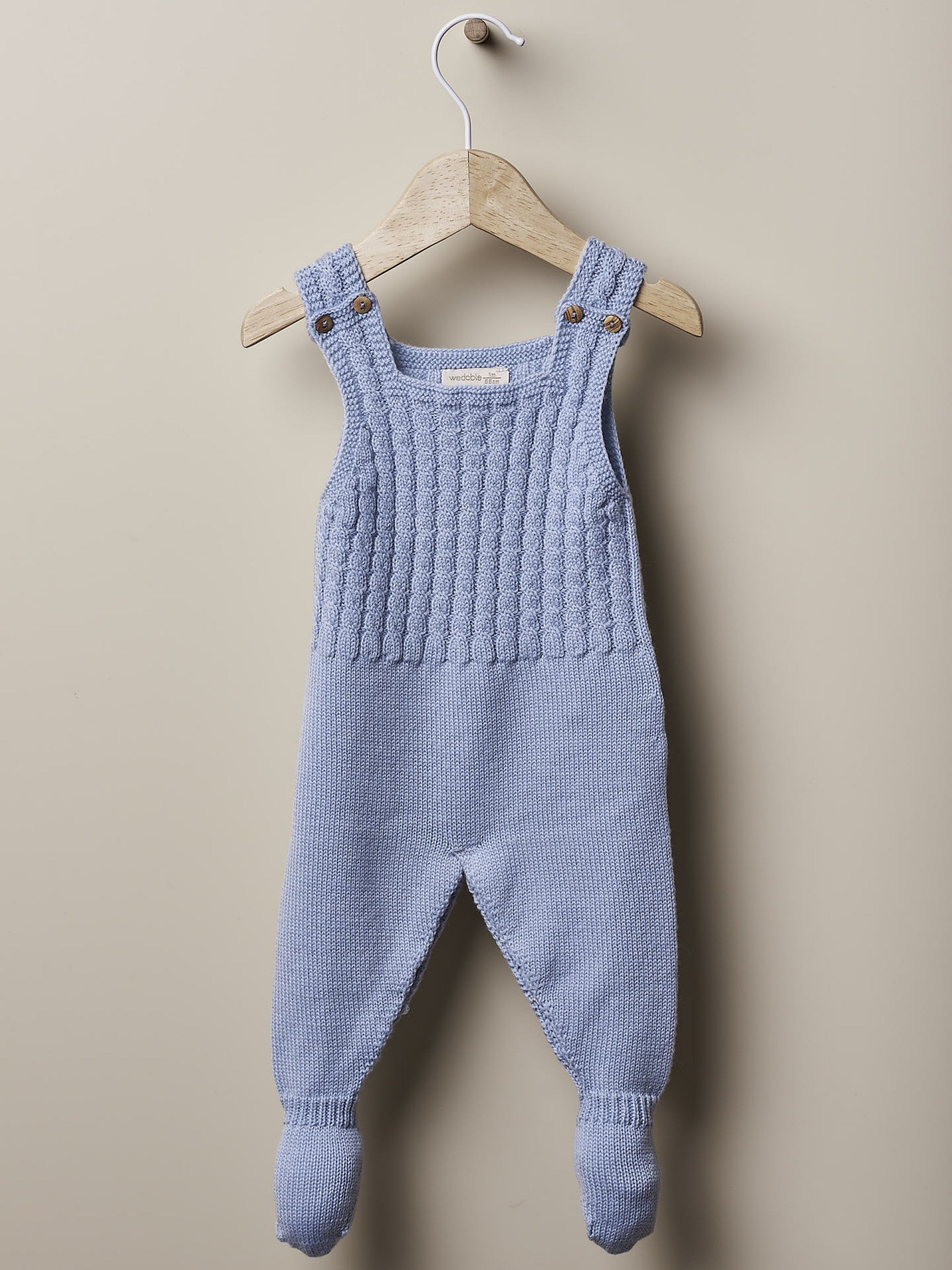 Salopette in lana a trecce per neonati - Be Brave Boutique