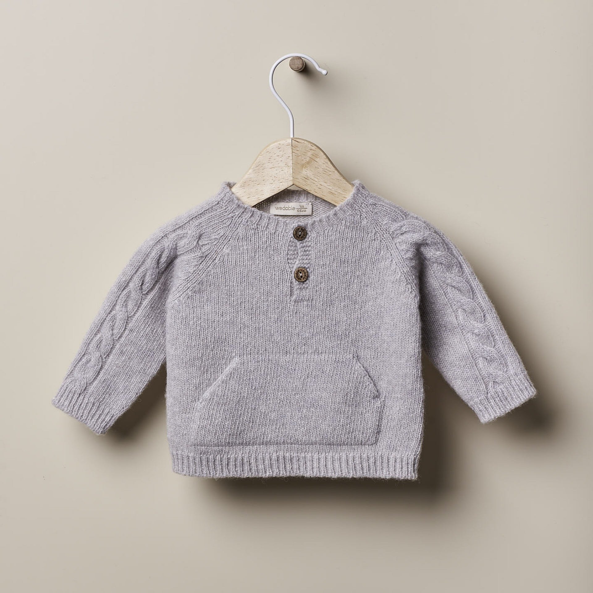 Maglioncino con tasche In Morbida Lana Marino Extrafine - Be Brave Boutique