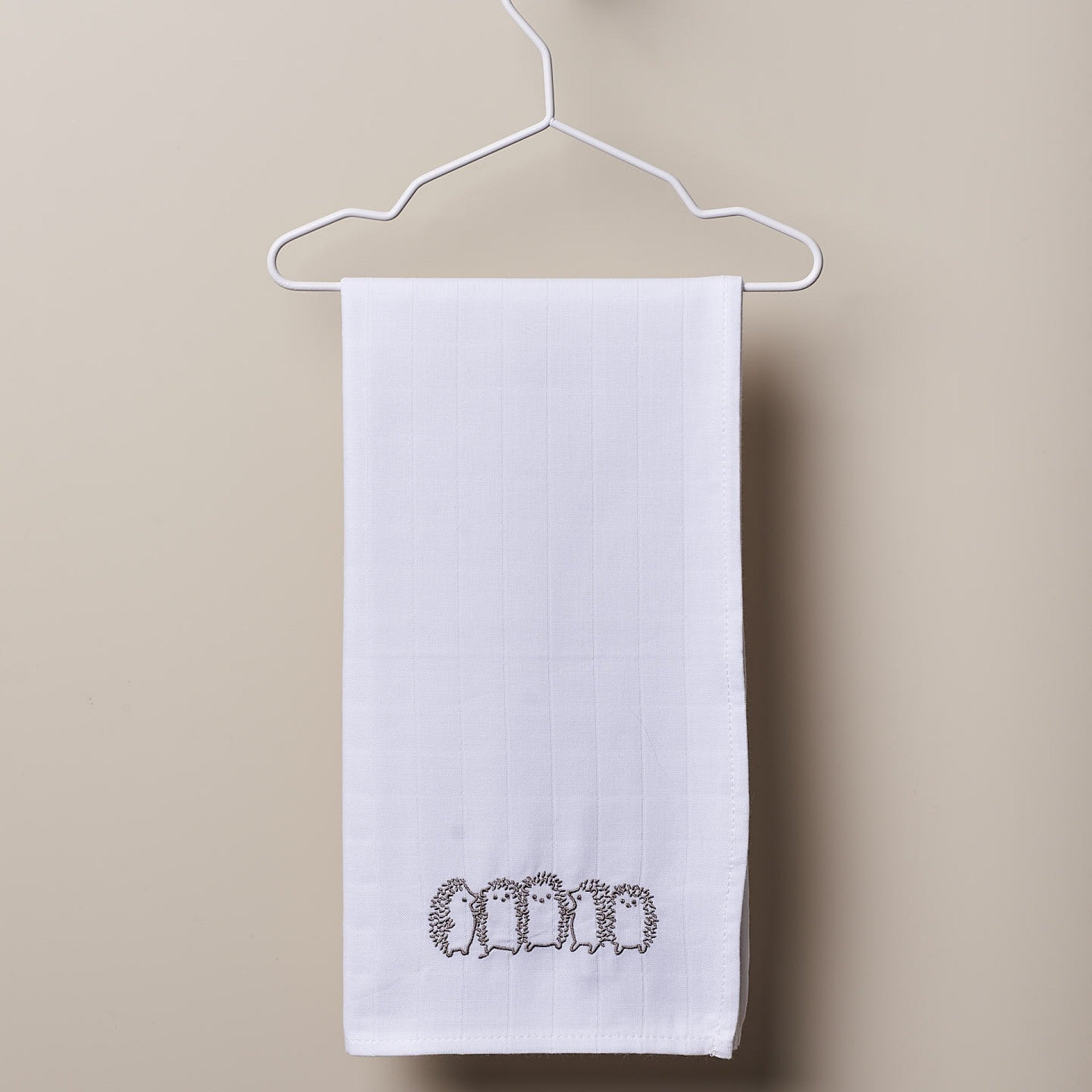 Wedoble Mussola in Cotone Ricamata Riccio Tortora - Be Brave Boutique