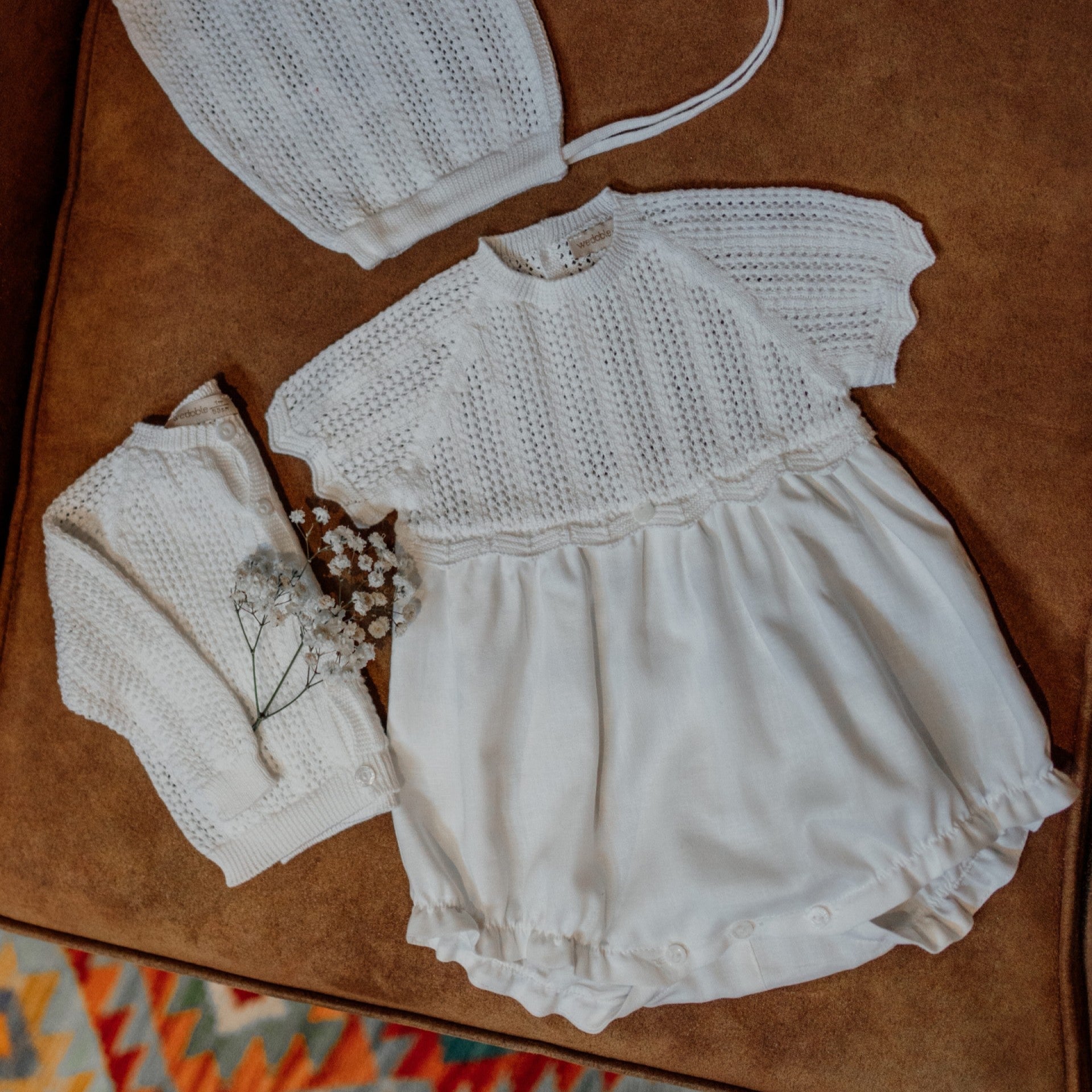 Cardigan in Filo traforato Bianco - Be Brave Boutique